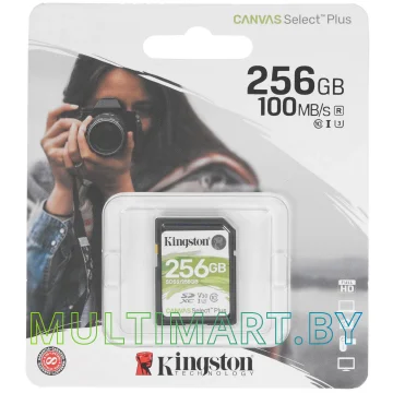 Карта памяти Kingston Canvas Select Plus SDXC 256GB (SDS2/256GB)